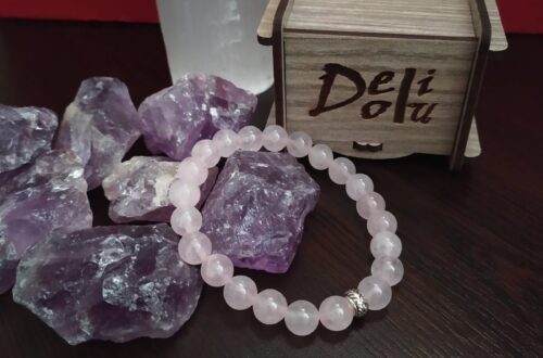 PEMBE KUVARS BİLEKLİK