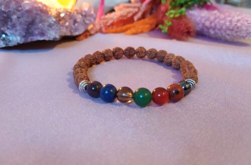 ÇAKRA BİLEKLİK (RUDRAKSHA TOHUMLU)