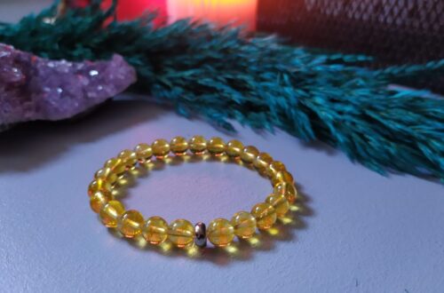 ENERJİ ÇALIŞILMIŞ SİTRİN BİLEKLİK