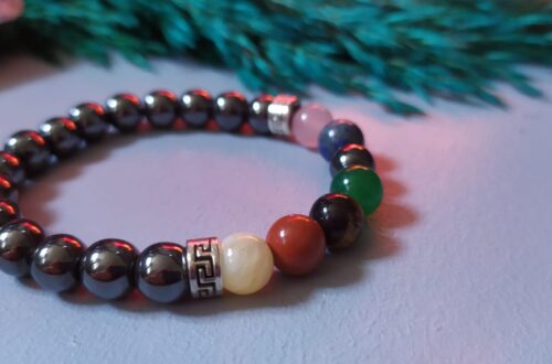 ÇAKRA BİLEKLİK (HEMATİT)