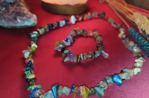 ÇAKRA VE AMETİST KOLYE